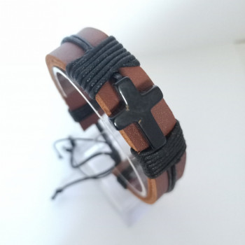 Leather Bracelet Agate...