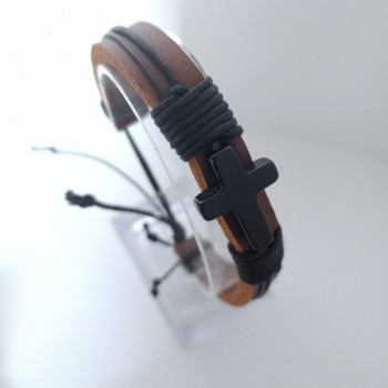 Leather Bracelet Agate...