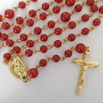 GP Rosary Carnelian