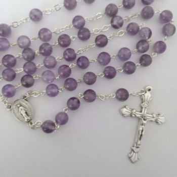 Rosary Agate Purple