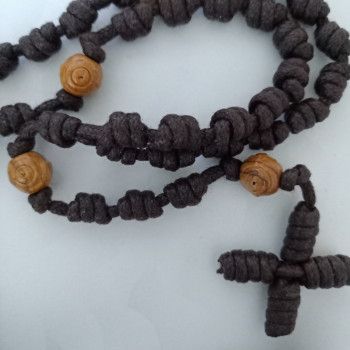 Rosary Franciscan Knot Brown