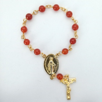 One-Decade GP Rosary Carnelian