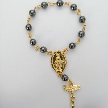One-Decade GP Rosary Hematite